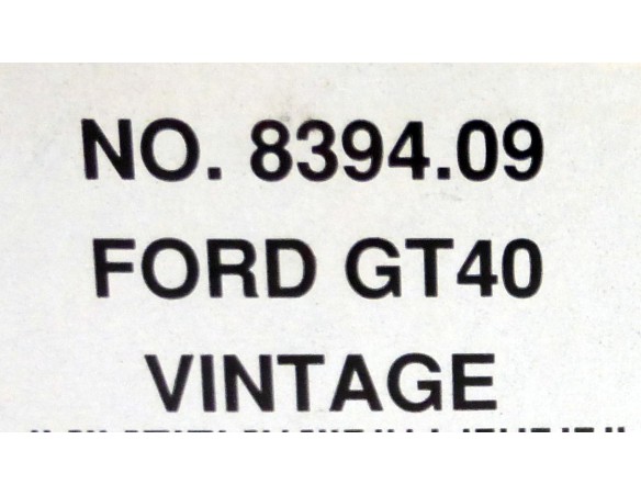 FORD GT 40 GULF VINTAGE REF.8394.09 TYCO