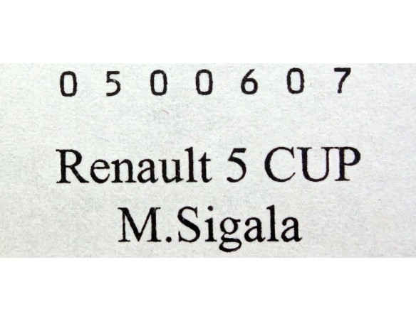 RENAULT 5 CUP MOMO REF.0500607 SPIRIT