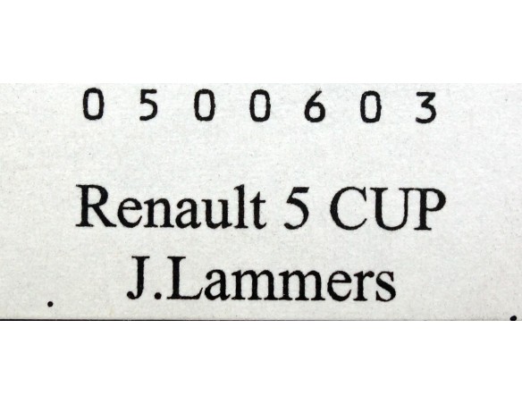 RENAULT 5 CUP MARLBORO REF.0500603 SPIRIT