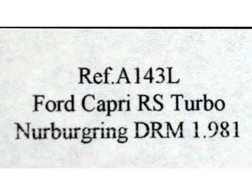 FORD CAPRI RS TURBO REF.A143L FLY