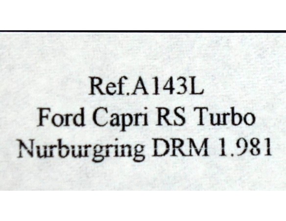 FORD CAPRI RS TURBO REF.A143L FLY