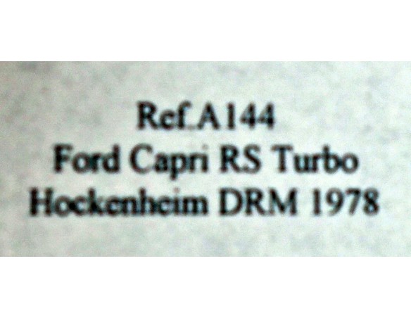 FORD CAPRI RS TURBO REF.A144 FLY