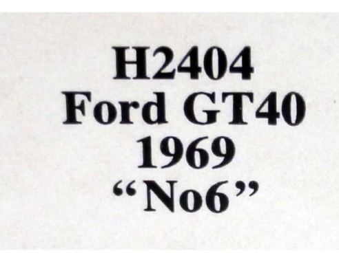 FORD GT 40 GULF 1969 Nº6 REF.H2404 SUPERSLOT
