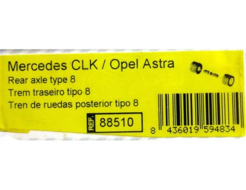 TREN DE RUEDAS POSTERIOR TIPO 8.MERCEDES CLK/OPEL ASTRA REF.88510 TECNITOYS