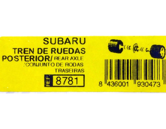 TREN DE RUEDAS POSTERIOR SUBARU REF.8781 TECNITOYS