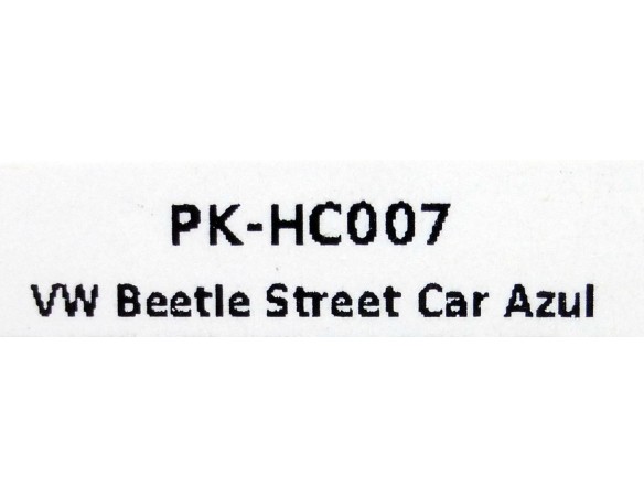 VOLKSWAGEN BEETLE STREET CAR AZUL REF. PK-MC007 PINK-KAR