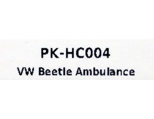 VOLKSWAGEN  BEETLE AMBULANCE REF. PK-HC004 PINK-KAR