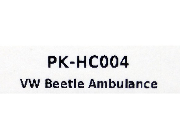 VOLKSWAGEN  BEETLE AMBULANCE REF. PK-HC004 PINK-KAR