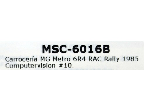 CARROCERIA MG METRO GR4 REF.6016B MSC