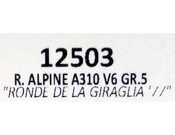 RENAULT ALPINE A310 V6 GR.5 CALBERSON REF.12503 TEAM SLOT