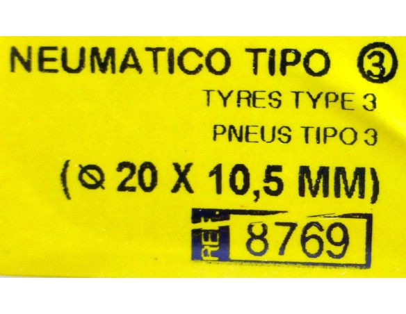 NEUMATICO TIPO 3  20X10.5 REF. 8769 TECNITOYS