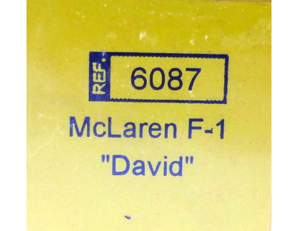 McLaren Mercedes Mp4-16 F1 David REF.6087 TECNITOYS