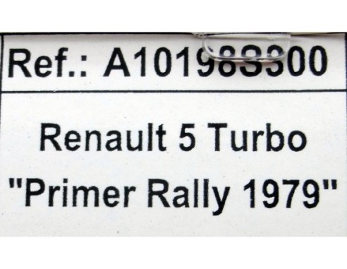 RENAULT 5 TURBO CALBERSON EFECTO BARRO REF.A10198S300 EDUCA
