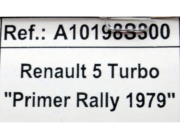 RENAULT 5 TURBO CALBERSON EFECTO BARRO REF.A10198S300 EDUCA
