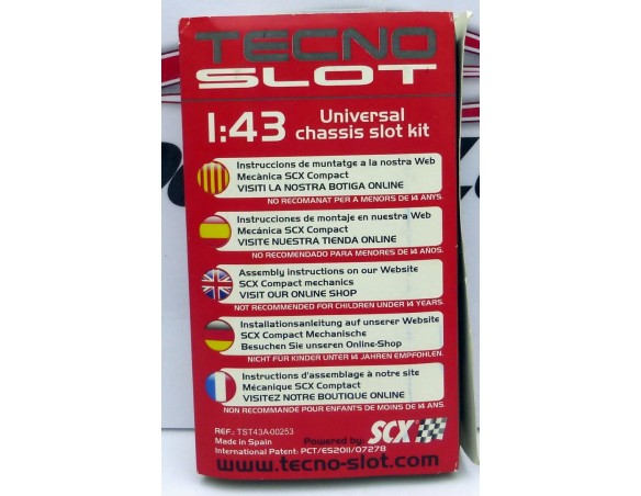 TECNO SLOT 1:43 UNIVERSAL CHASIS SLOT KIT
