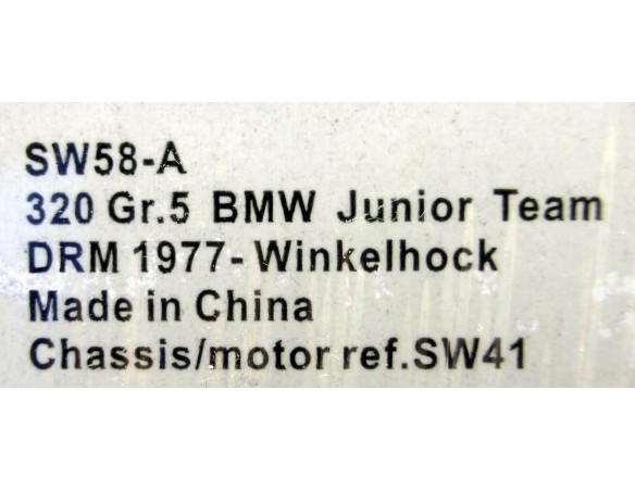 BMW JUNIOR TEAM 320 Gr5 REF.SW58A SIDEWAYS