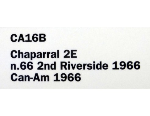 CHAPARRAL 2E REF.CA16B SLOT.IT