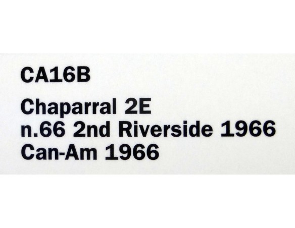 CHAPARRAL 2E REF.CA16B SLOT.IT