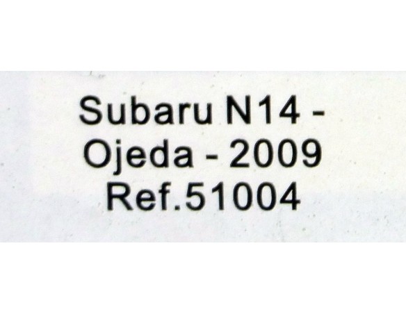SUBARU Nº14 OJEDA 2009 REF.51004 AVANT SLOT