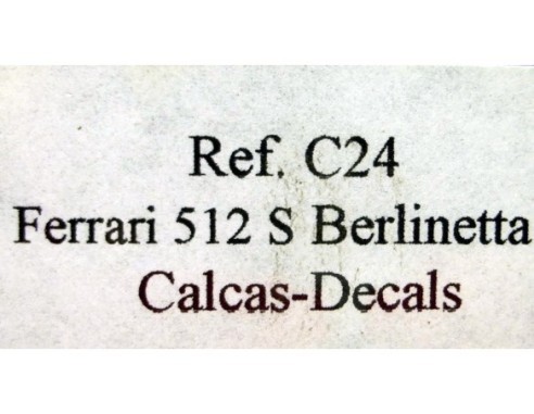 FERRARI 512 S BERLINETTA REF.C24 FLY