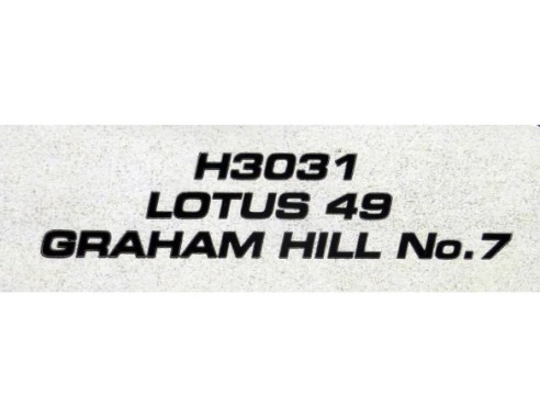 LOTUS 49 GRAHAM HILL Nº7 REF.H3031 SUPERSLOT