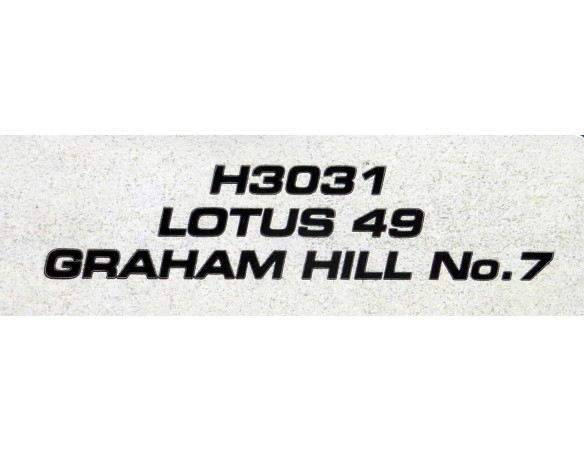 LOTUS 49 GRAHAM HILL Nº7 REF.H3031 SUPERSLOT