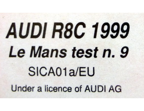 AUDI R8C 1999 LE MANS TEST Nº9 REF.SICA01a/EU SLOT.IT