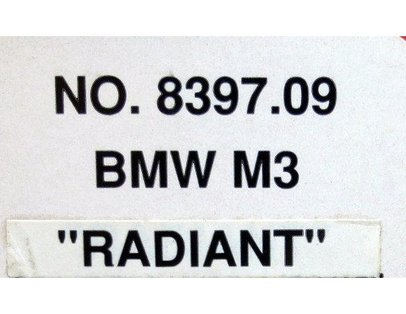BMW M3 RADIANT REF.8397.09 TYCO