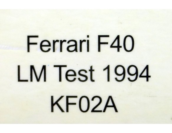 FERRARI F40-LM TEST 1994 REF.KF02A SLOT.IT