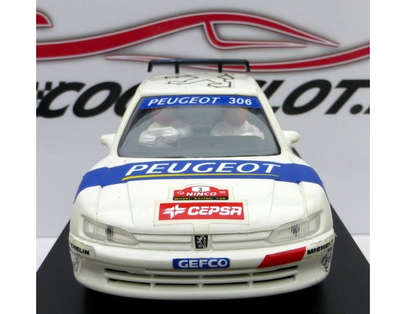 PEUGEOT 306 CEPSA BLANCO-AZUL 1996 REF. 50122 NINCO