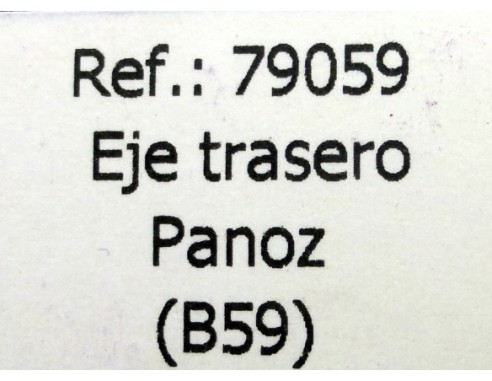 EJE TRASERO PANOZ B59 REF.79059 FLY