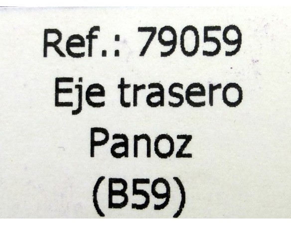 EJE TRASERO PANOZ B59 REF.79059 FLY