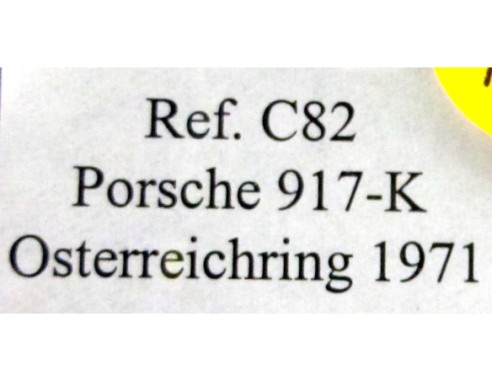 PORSCHE 917-K OSTERREICHRING 1971 REF. C82 FLY