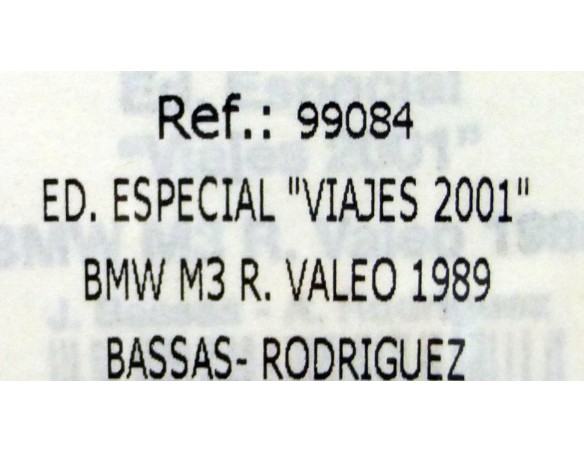 BMW M3 E30 BLAUPUNT J.BASSAS LTD.ED.VIAJES 2001 REF.99084 FLY