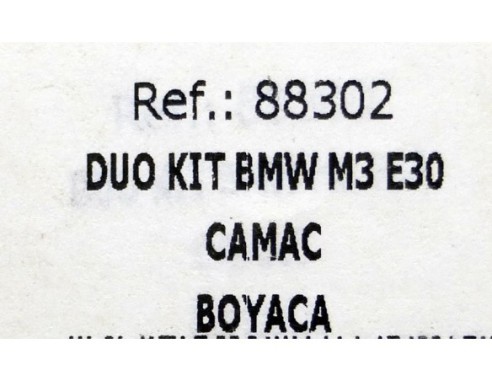 DUO KIT BMW M3 E30 CAMAC BOYACA REF.88302 FLY