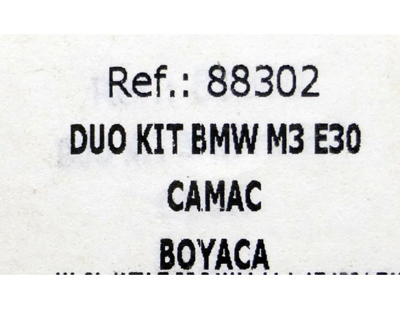 DUO KIT BMW M3 E30 CAMAC BOYACA REF.88302 FLY