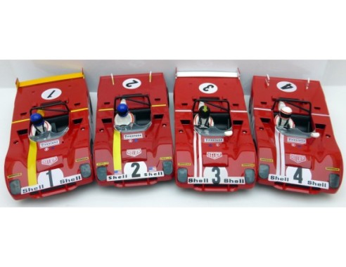 TEAM FERRARI 312B LOTE 4 UNIDADES SLOTER