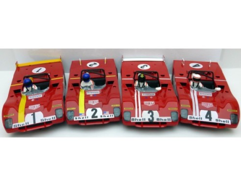TEAM FERRARI 312B LOTE 4 UNIDADES SLOTER
