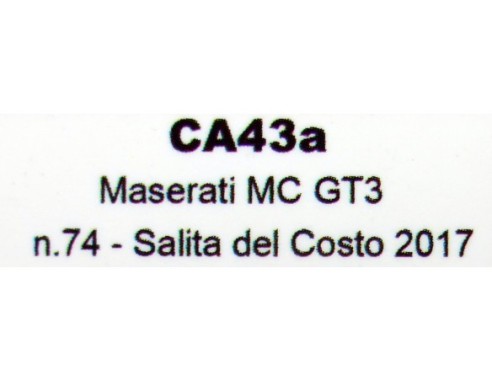 MASSERATI MC GF3 REF.CA43a SLOT.IT
