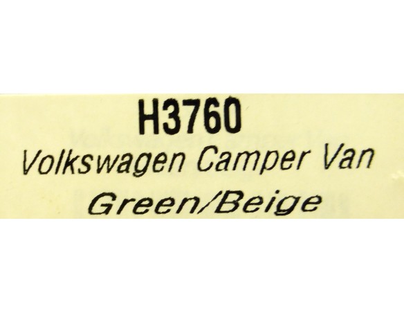 VOLKSWAGEN CAMPER VAN REF.H3760 SUPERSLOT