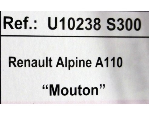 Renault Alpine A110 - Mouton REF.U10238S300-SCX