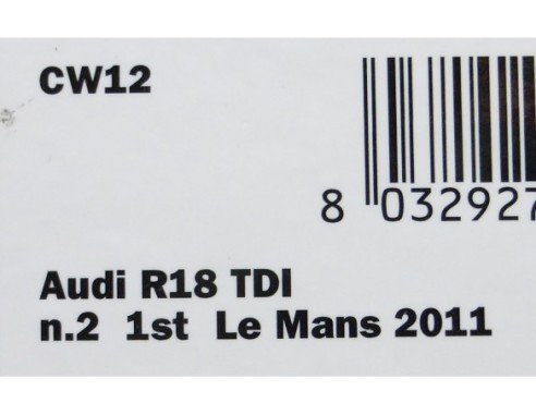 AUDI R18 TDI REF.CW12 SLOT.IT