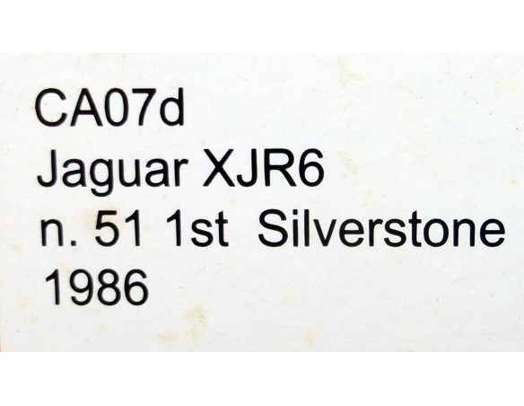 JAGUAR XJR6 REF.CA07d SLOT.IT
