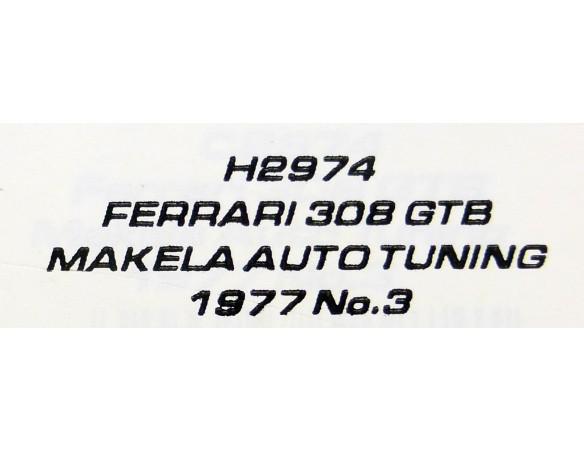 FERRARI 308 GTB REF.H2974 SUPERSLOT