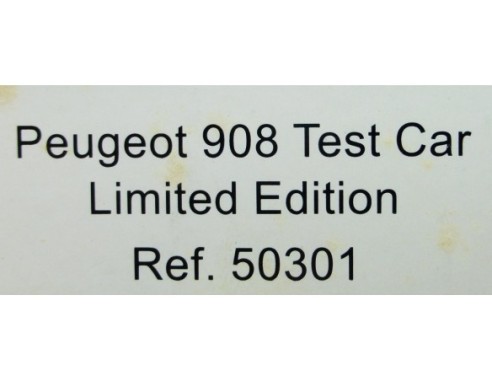 PEUGEOT TEST CAR LIMITED EDITION REF.50301 AVANT SLOT