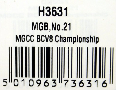 MGB Nº21 MGCC BCV8 CHAMPIONSHIP REF.H3631 SUPERSLOT