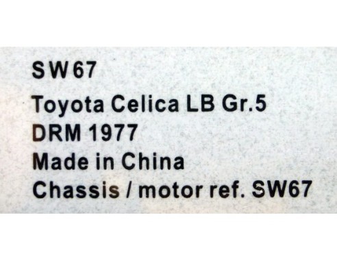 TOYOTA CELICA LB Gr.5 DRM 1977 REF.SW67 SIDEWAYS