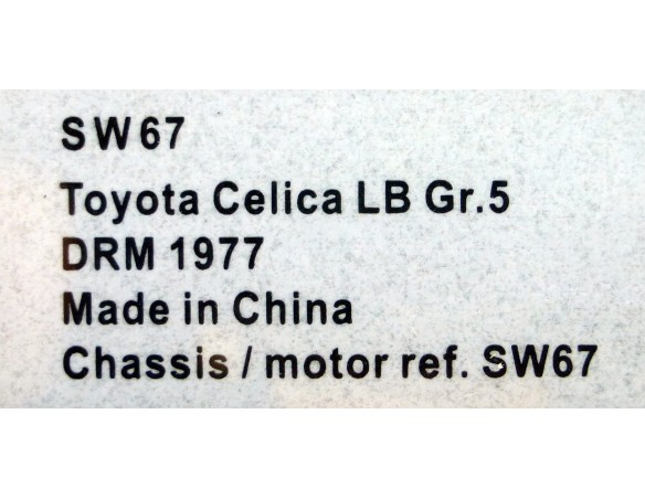 TOYOTA CELICA LB Gr.5 DRM 1977 REF.SW67 SIDEWAYS