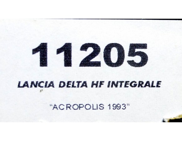 LANCIA DELTA HF INTEGRALE C. SAINZ REF.11205 TEAM SLOT