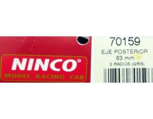 EJE POSTERIOR 63mm 5 RADIOS GRIS REF.70159 NINCO 2